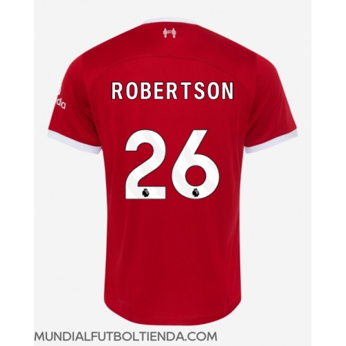 Camiseta Liverpool Andrew Robertson #26 Primera Equipación Replica 2023-24 mangas cortas